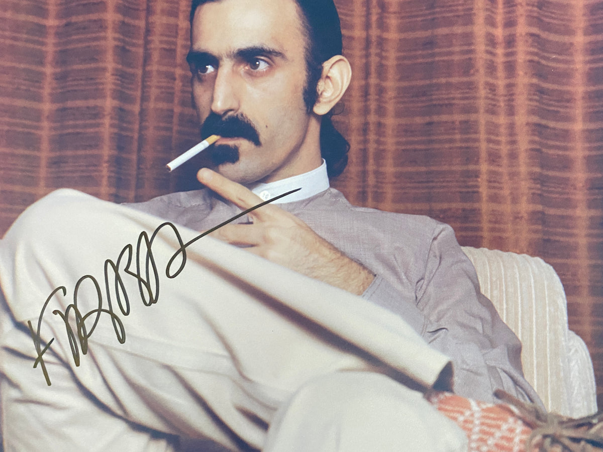 Frank Zappa signed photo