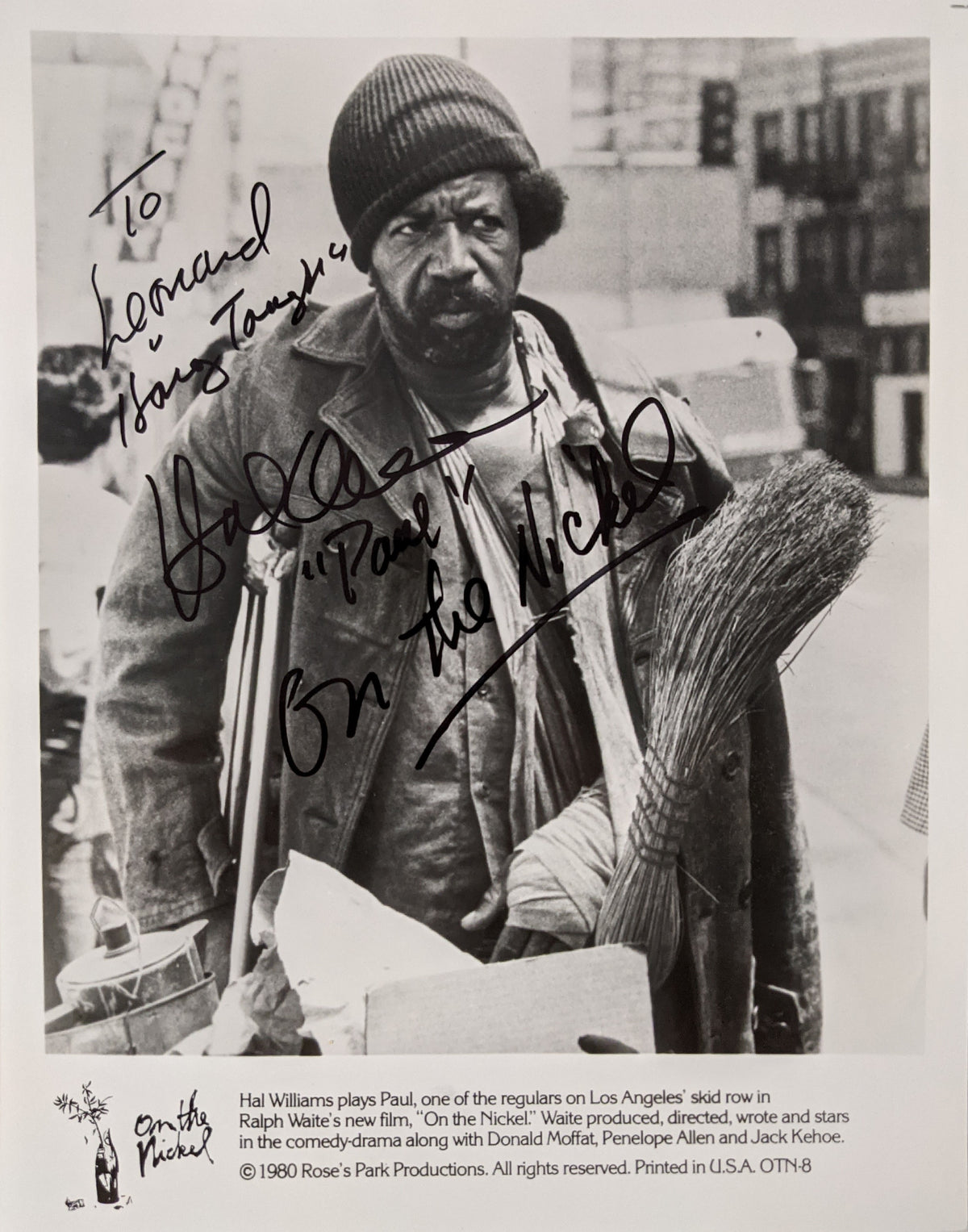 On The Nickel Hal Williams signed movie photo