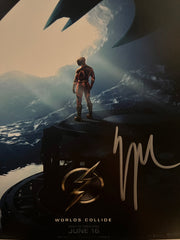The Flash Worlds Collide Ezra Miller signed movie photo