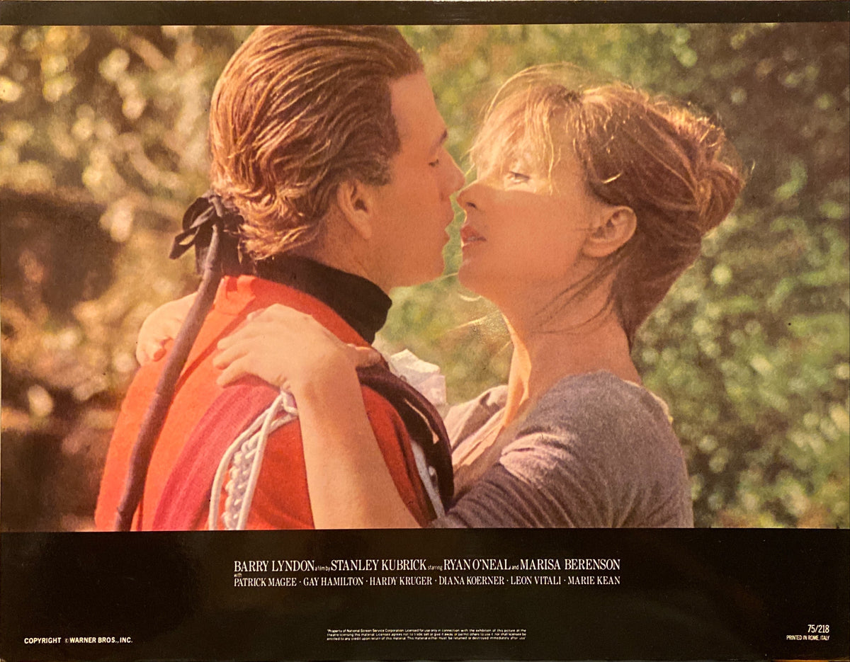 Ryan O'Neal and Marisa Berenson "Barry Lyndon" original Lobby Card