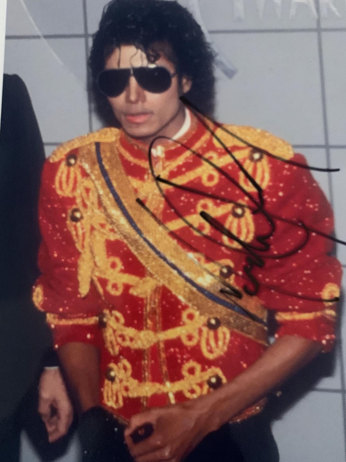 Michael Jackson signed photo