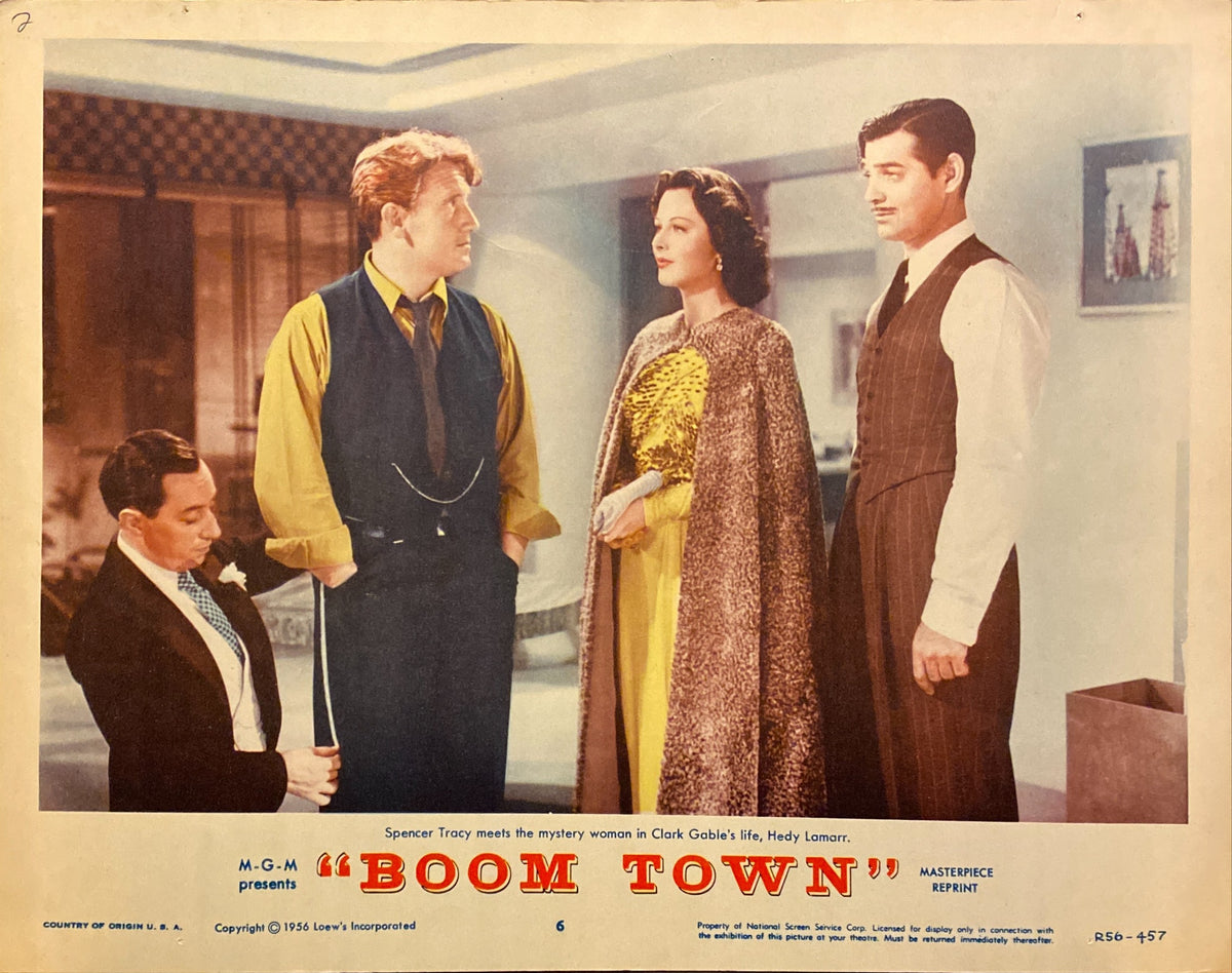 Clark Gable and Spencer Tracy "Boom Town" original Lobby Card -