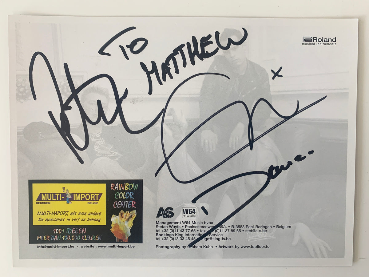 Lasgo signed promo card