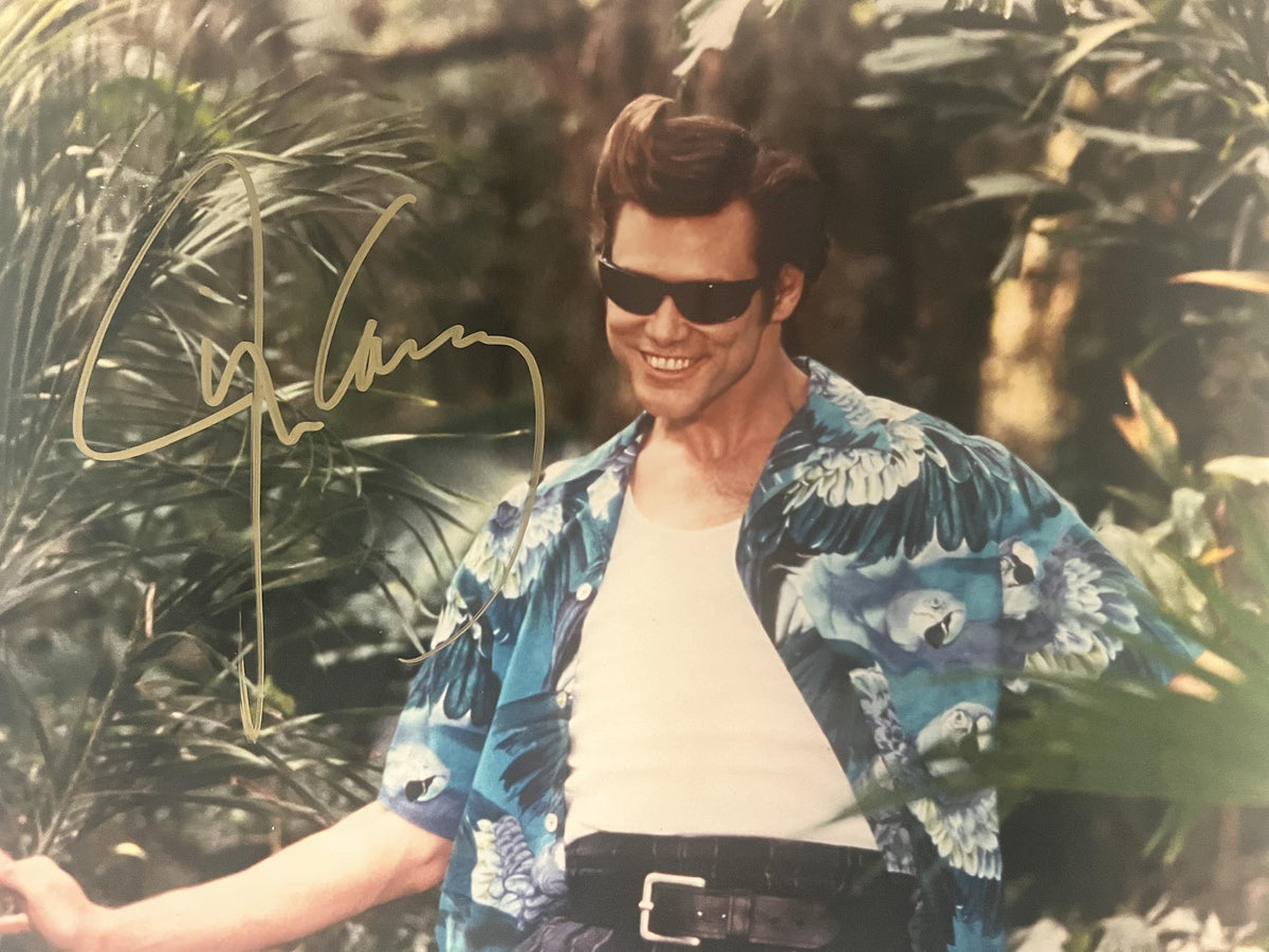 Ace Ventura: Pet Detective Jim Carey signed movie photo