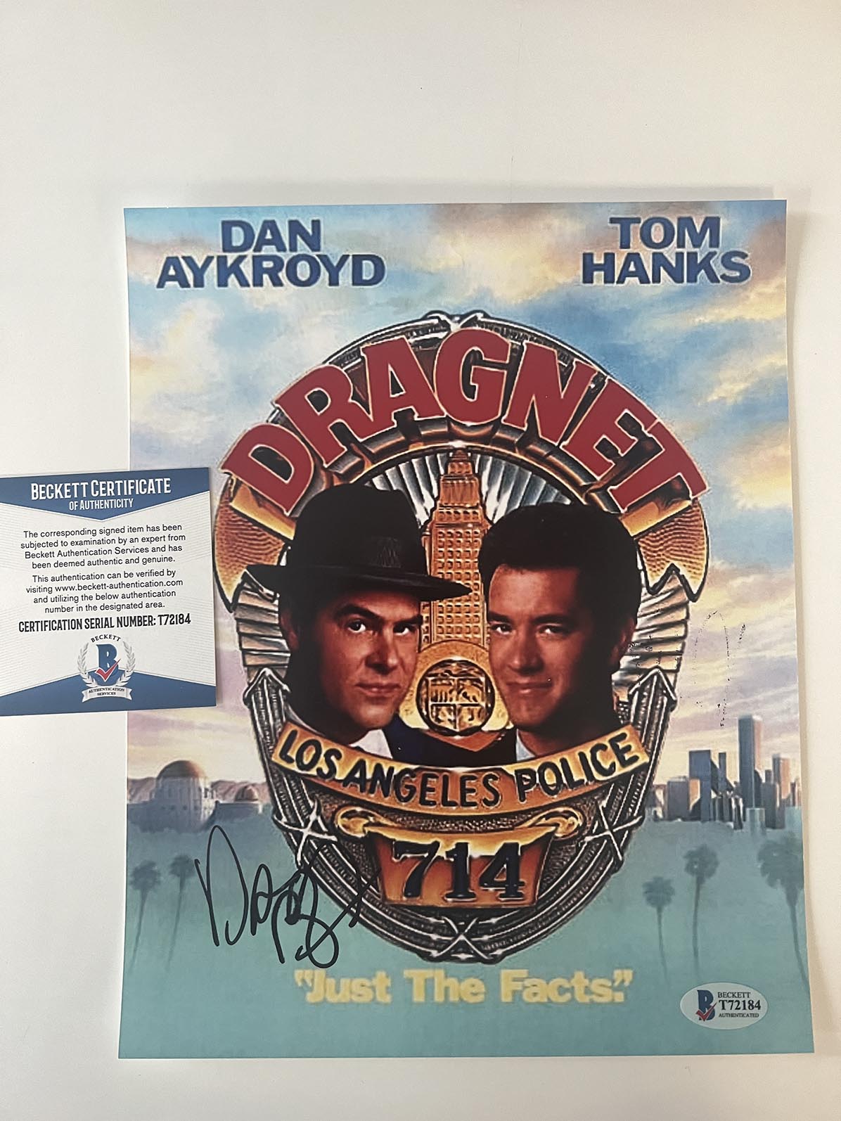 Dragnet Dan Aykroyd signed photo-Beckett