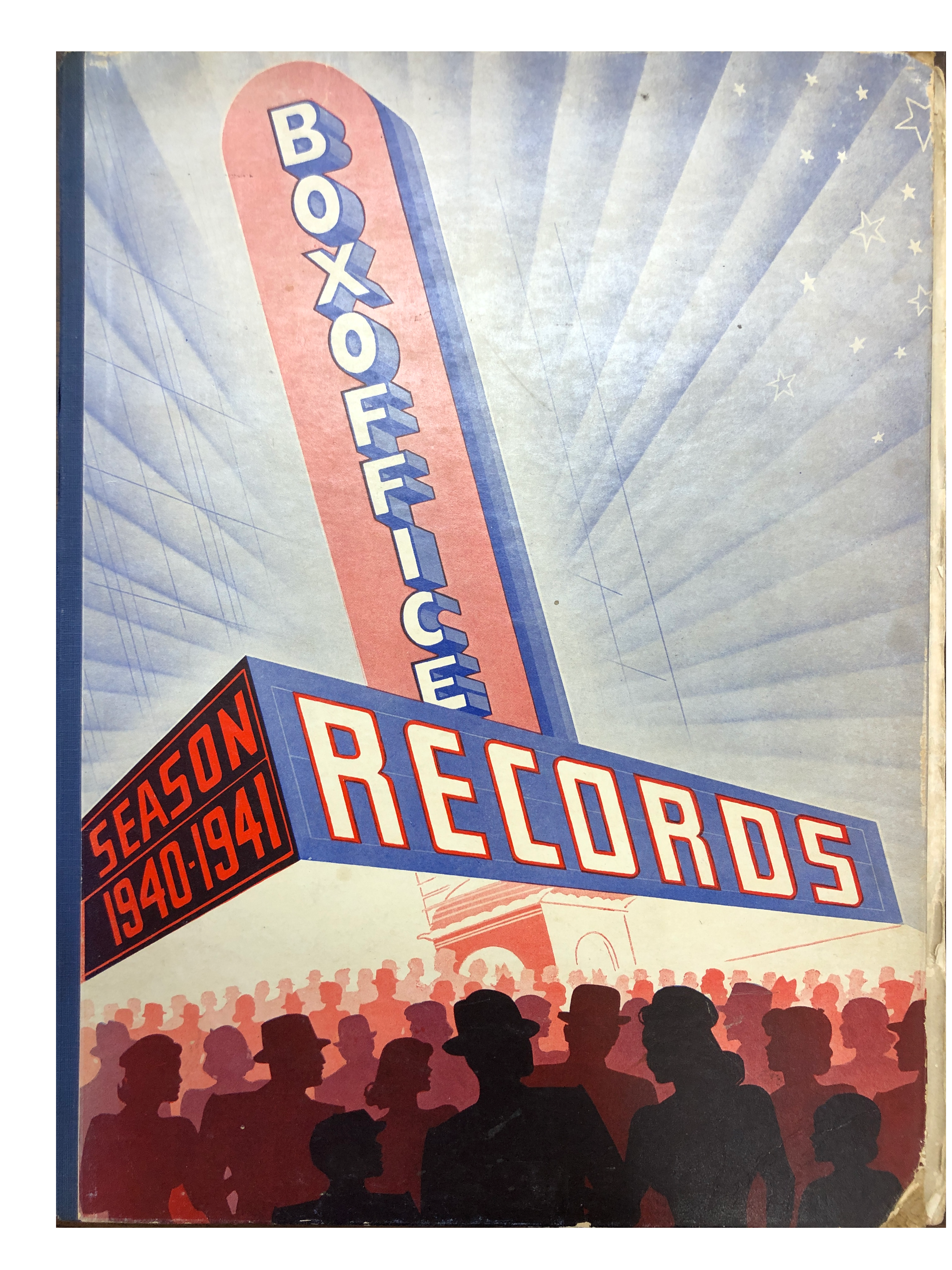 Box Office Records Season 1940 - 1941 vintage hardcover book
