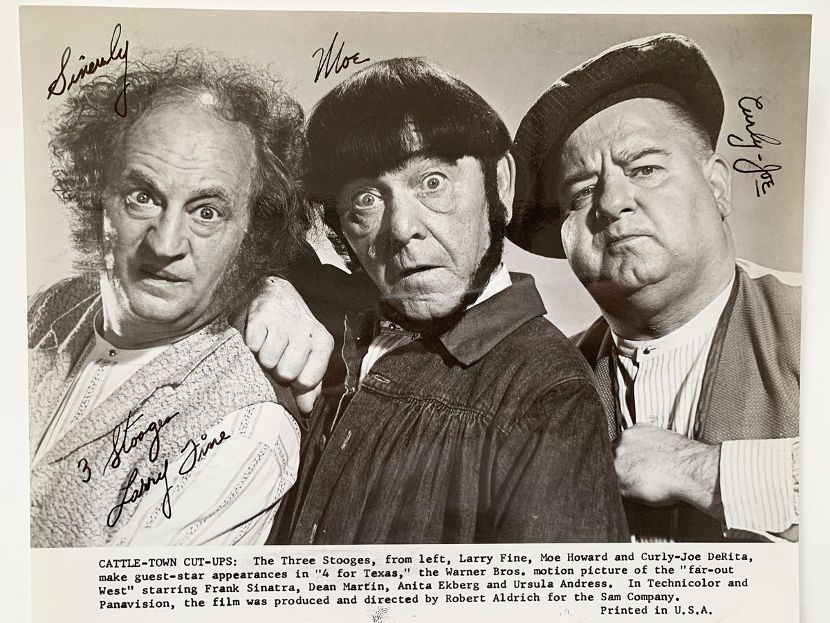 The Three Stooges signed photo 