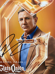 Glass Onion Daniel Craig signed photo