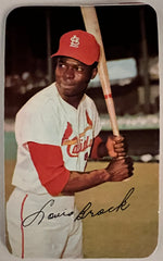 St. Louis Cardinals Lou Brock baseball trading card