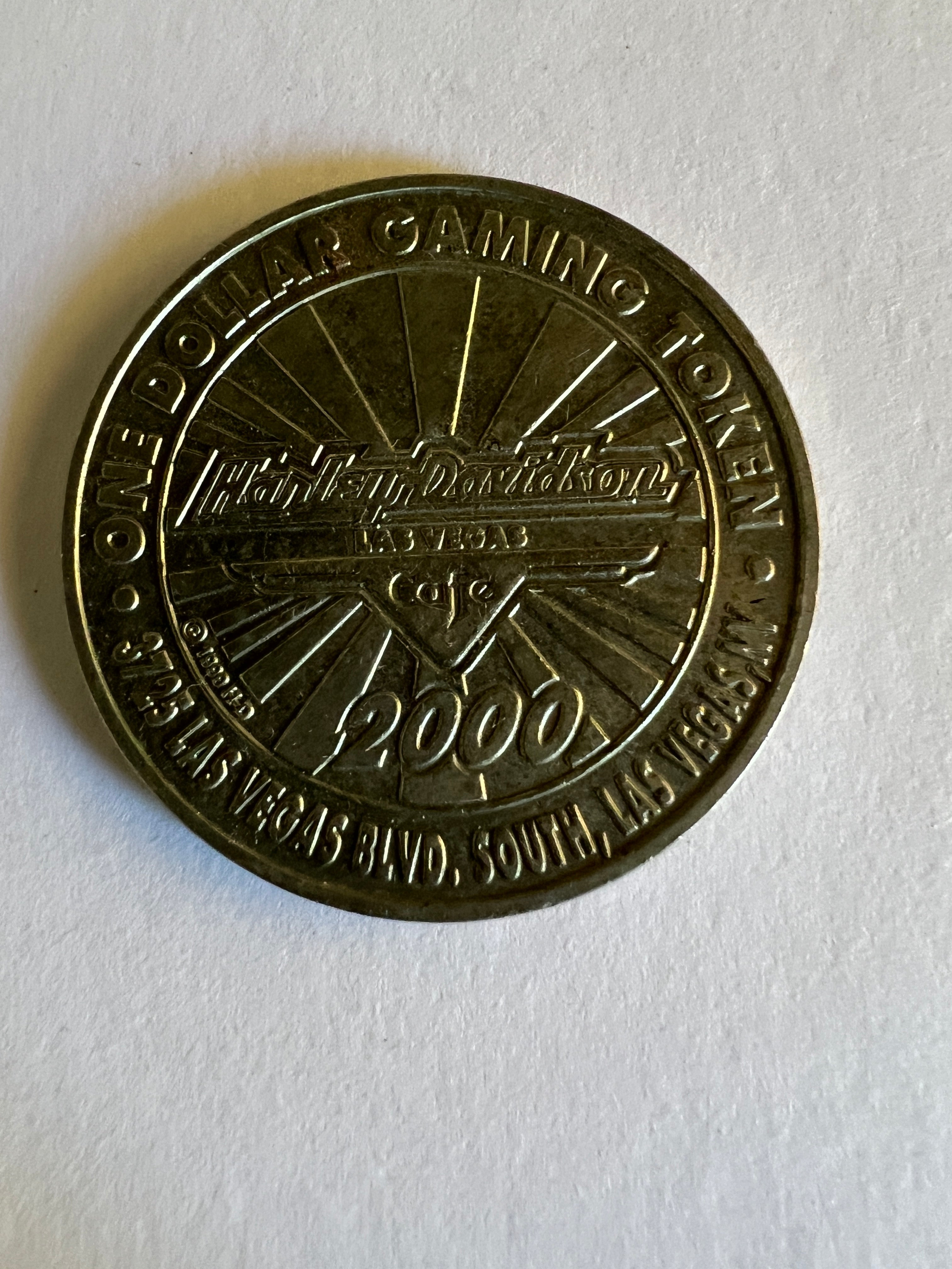 Harley Davidson Las Vegas Cafe casino coin