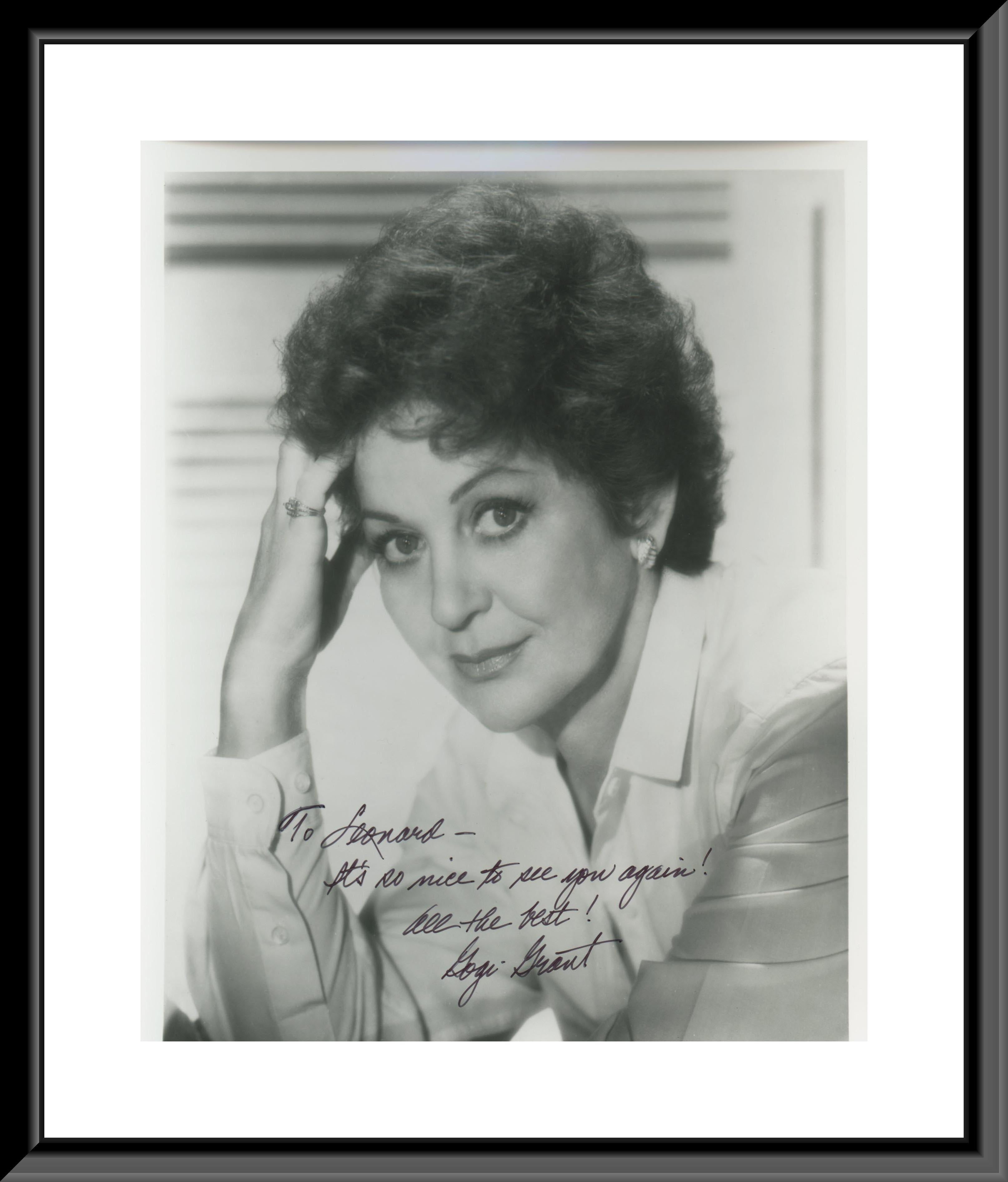 Gogi Grant signed photo