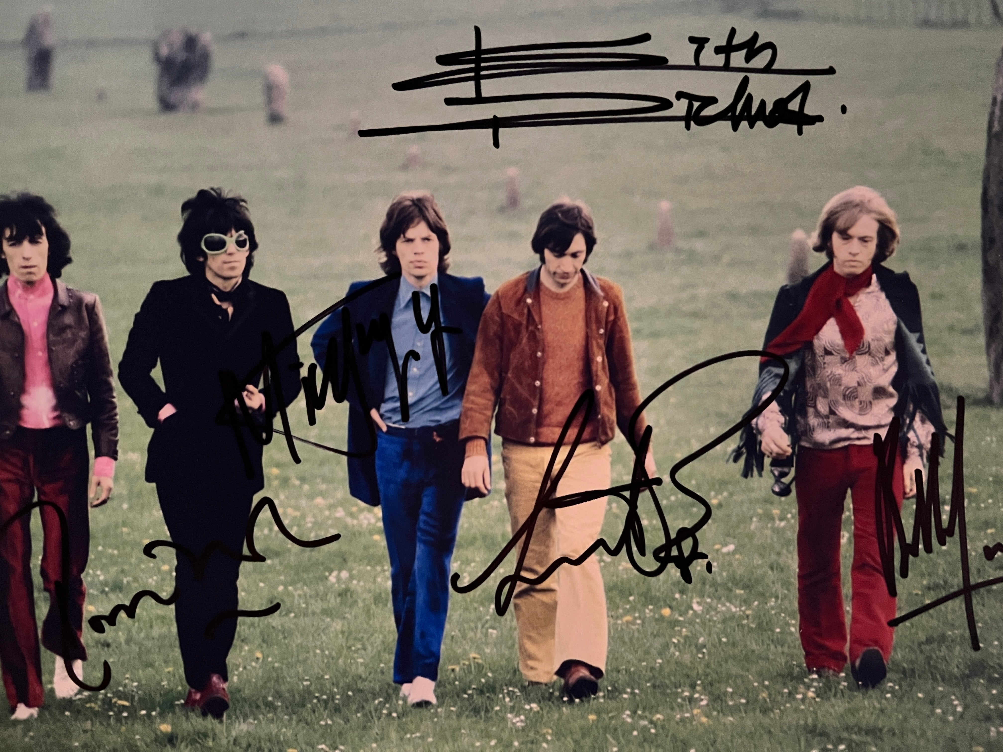 Rolling Stones signed photo