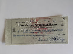 Deborah Kerr signed check