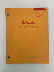 Red Buttons signed Love Boat script