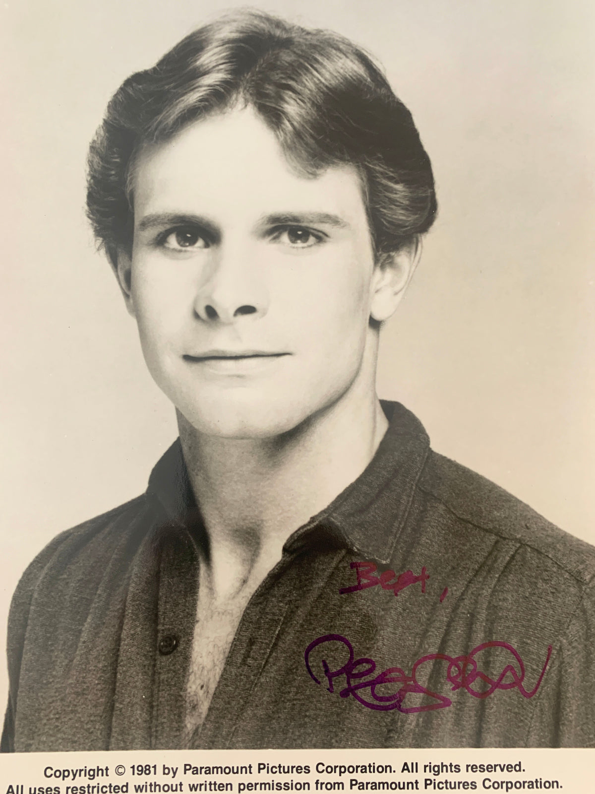 Newhart Peter Scolari singed photo