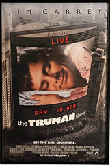 The Truman Show cast signed poster