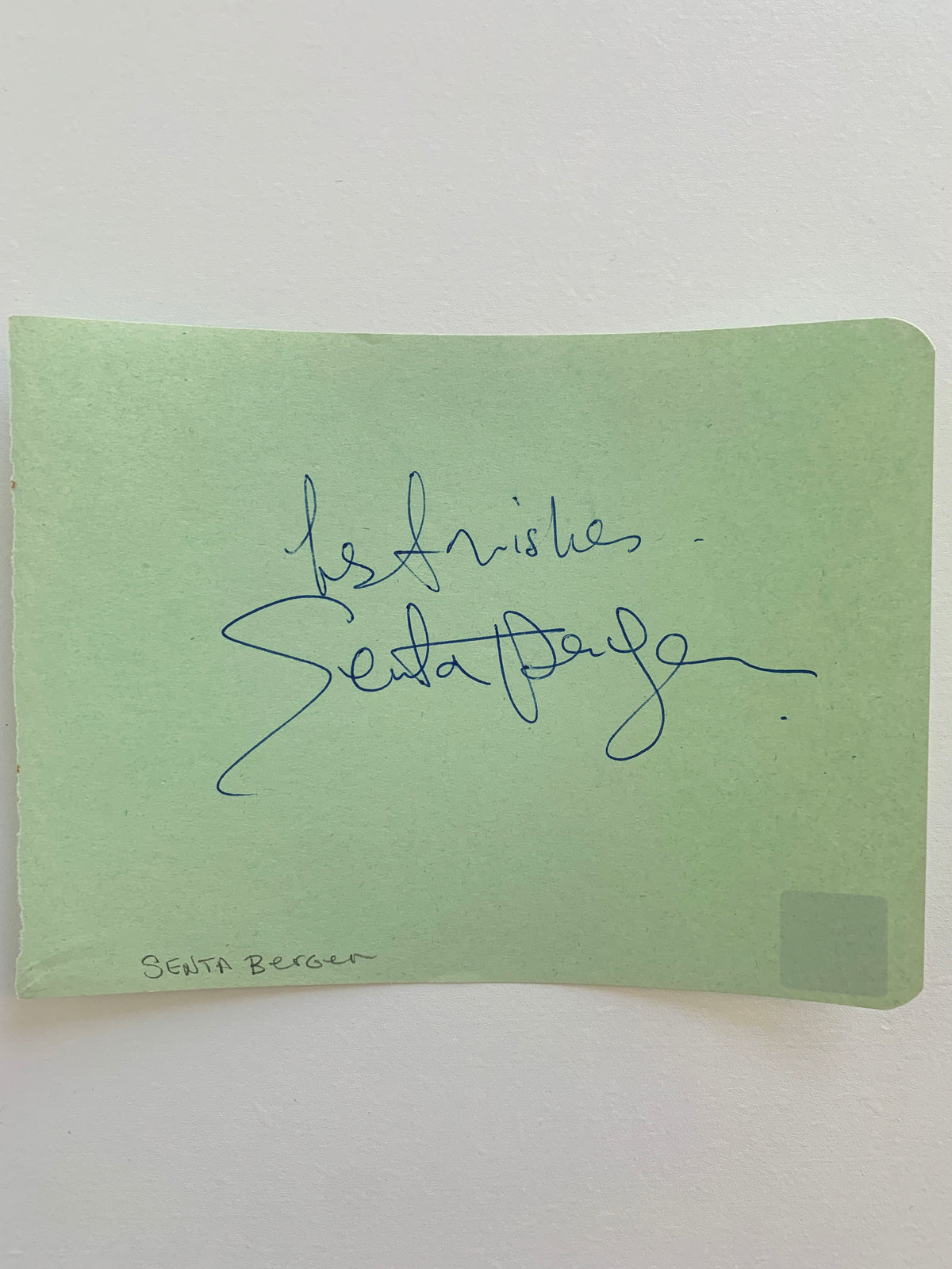 Cast A Giant Shadow Senta Berger original signature