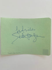 Cast A Giant Shadow Senta Berger original signature