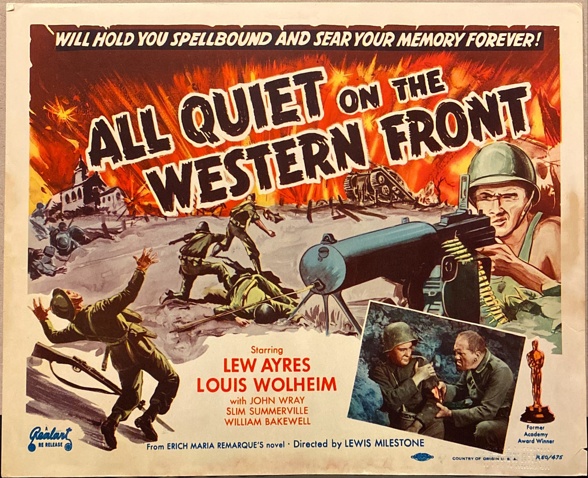 Lew Ayres and Louis Wolheim "All Quiet on the Western Front" Lobby Card