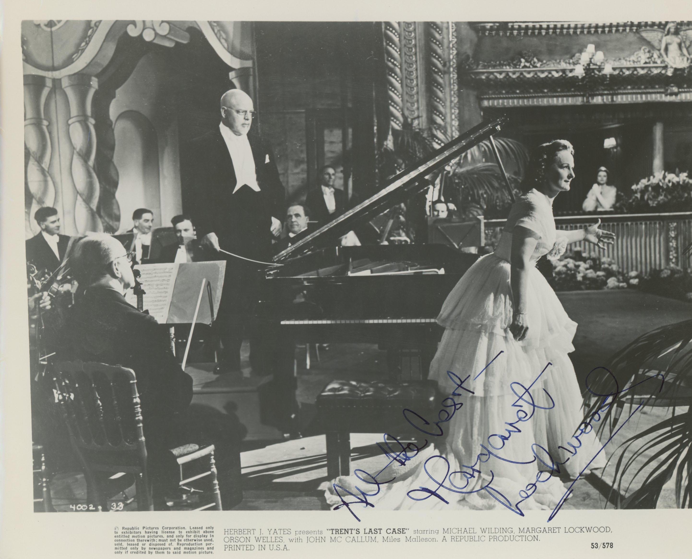 Margaret Lockwood signed movie photo