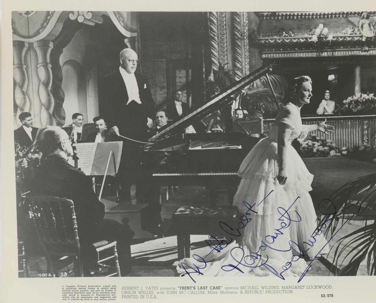 Margaret Lockwood signed movie photo