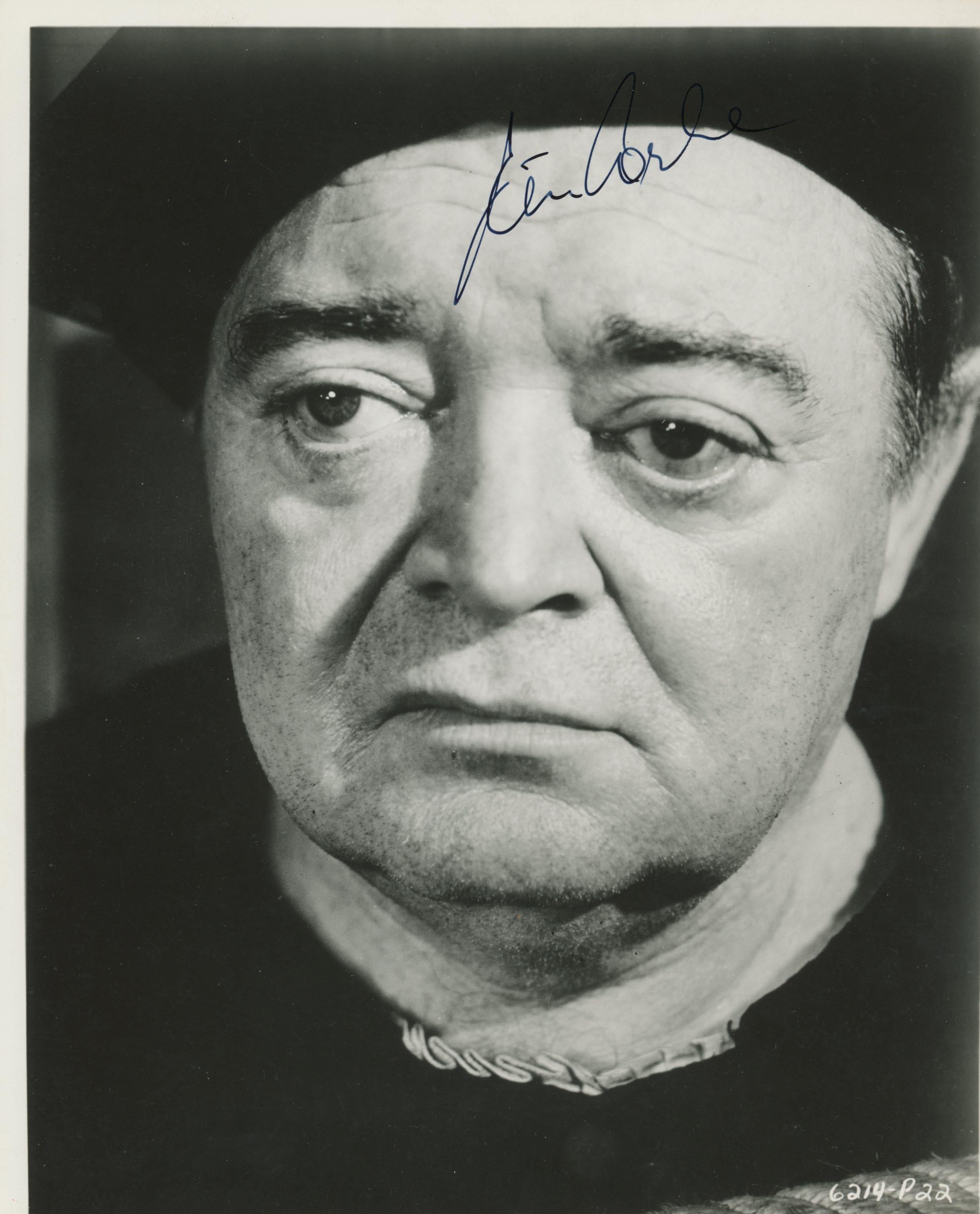 Peter Lorre signed movie photo