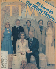 President Ford signed family magazine photo. GFA Authenticated