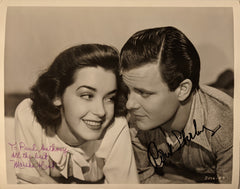 Marsha Hunt and Robert Sterling signed photo