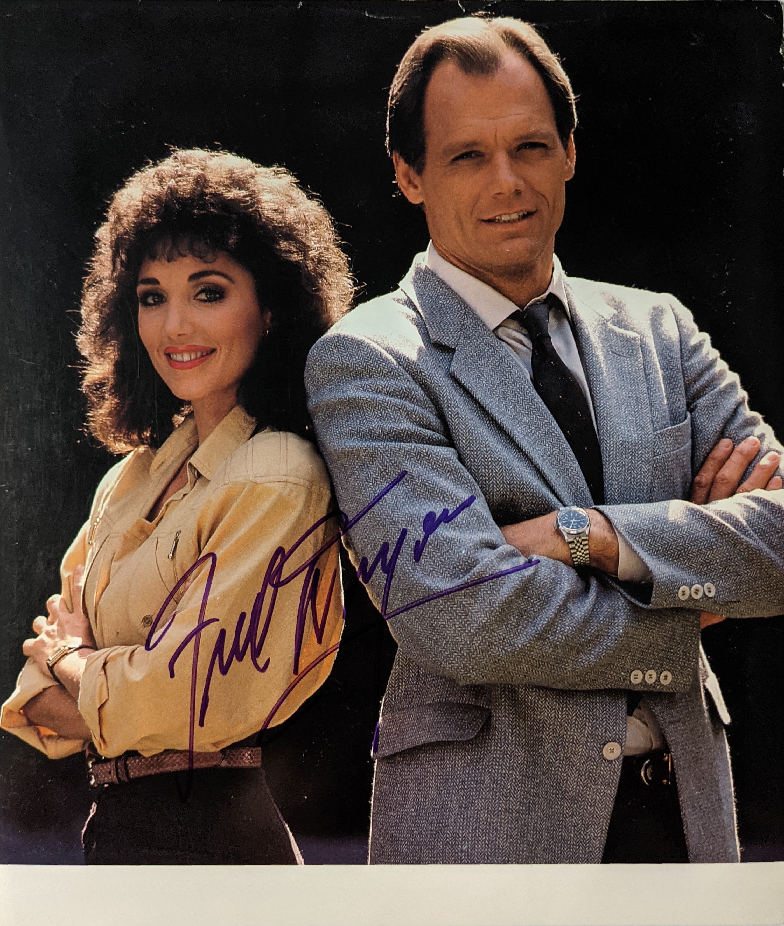 Fred Dryer signed framed photo