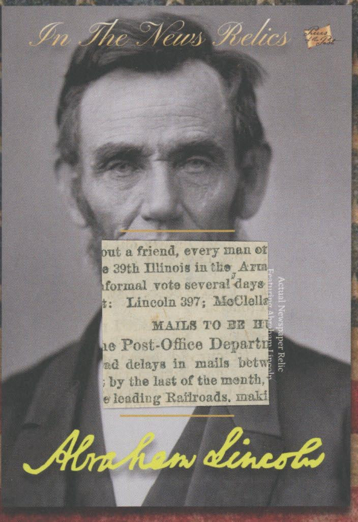 Abraham Lincoln newspaper relic