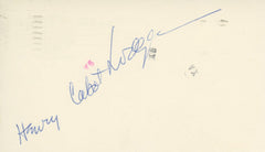 Senator Henry Cabot Lodge signature cut