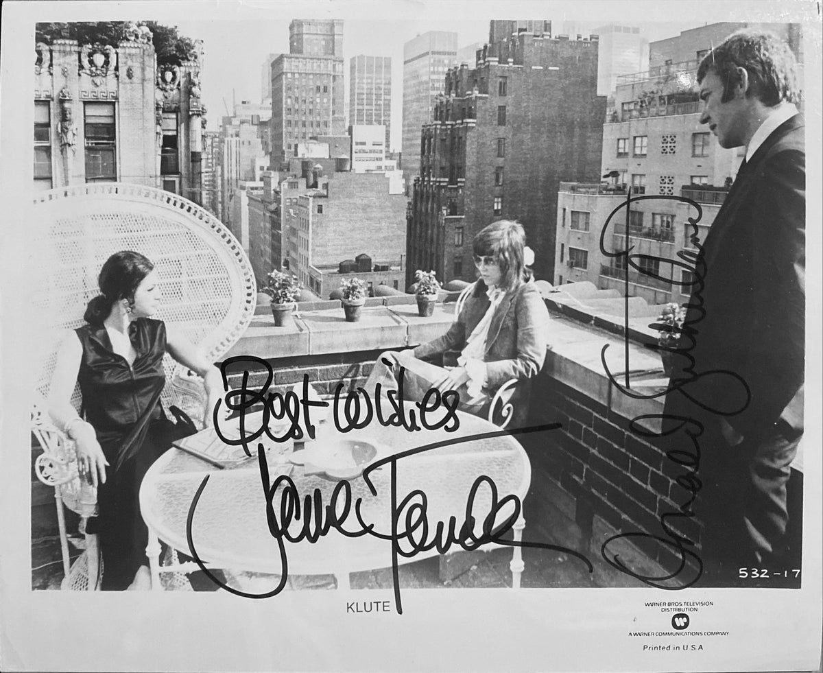 Klute signed movie photo