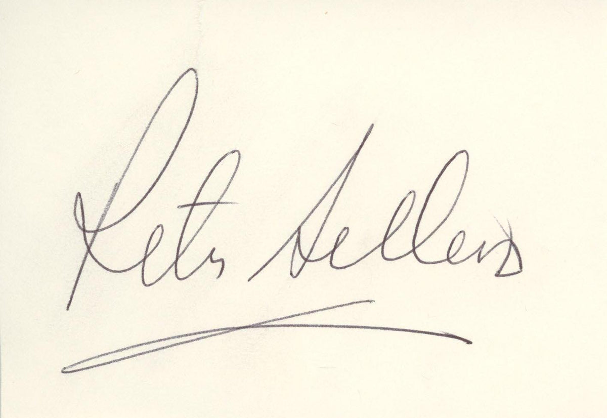Peter Sellers signature cut. GFA Authenticated