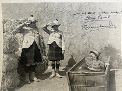 Stan Laurel and Oliver Hard signed photo