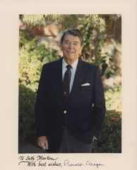 Ronald Reagan signed photo with note. GFA Authenticated