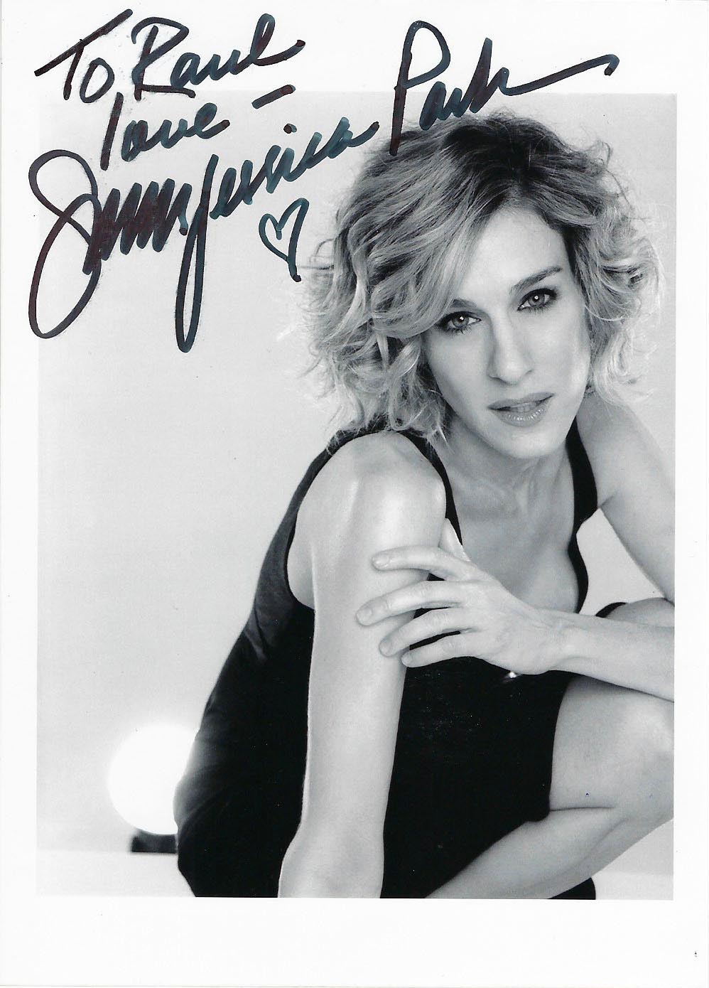 Sarah Jessica Parker signed Sex and The City photo