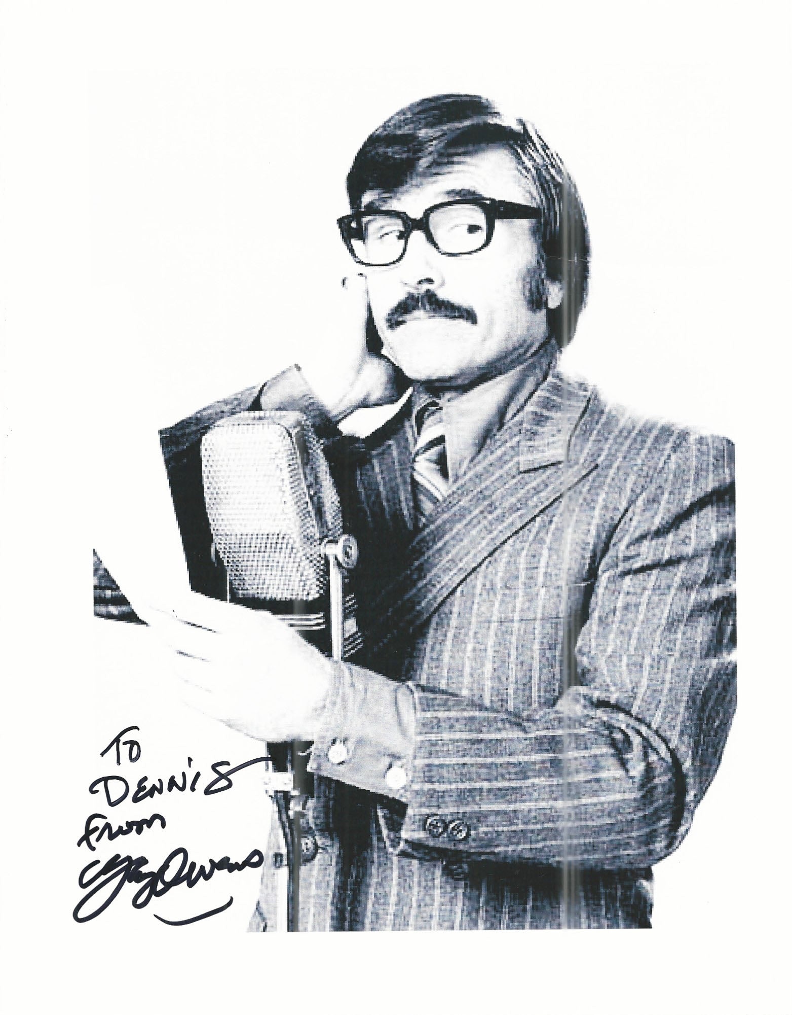 Laugh In Gary Owens signed photo