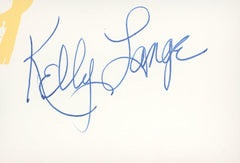 News Anchorwoman Kelly Lange signature cut