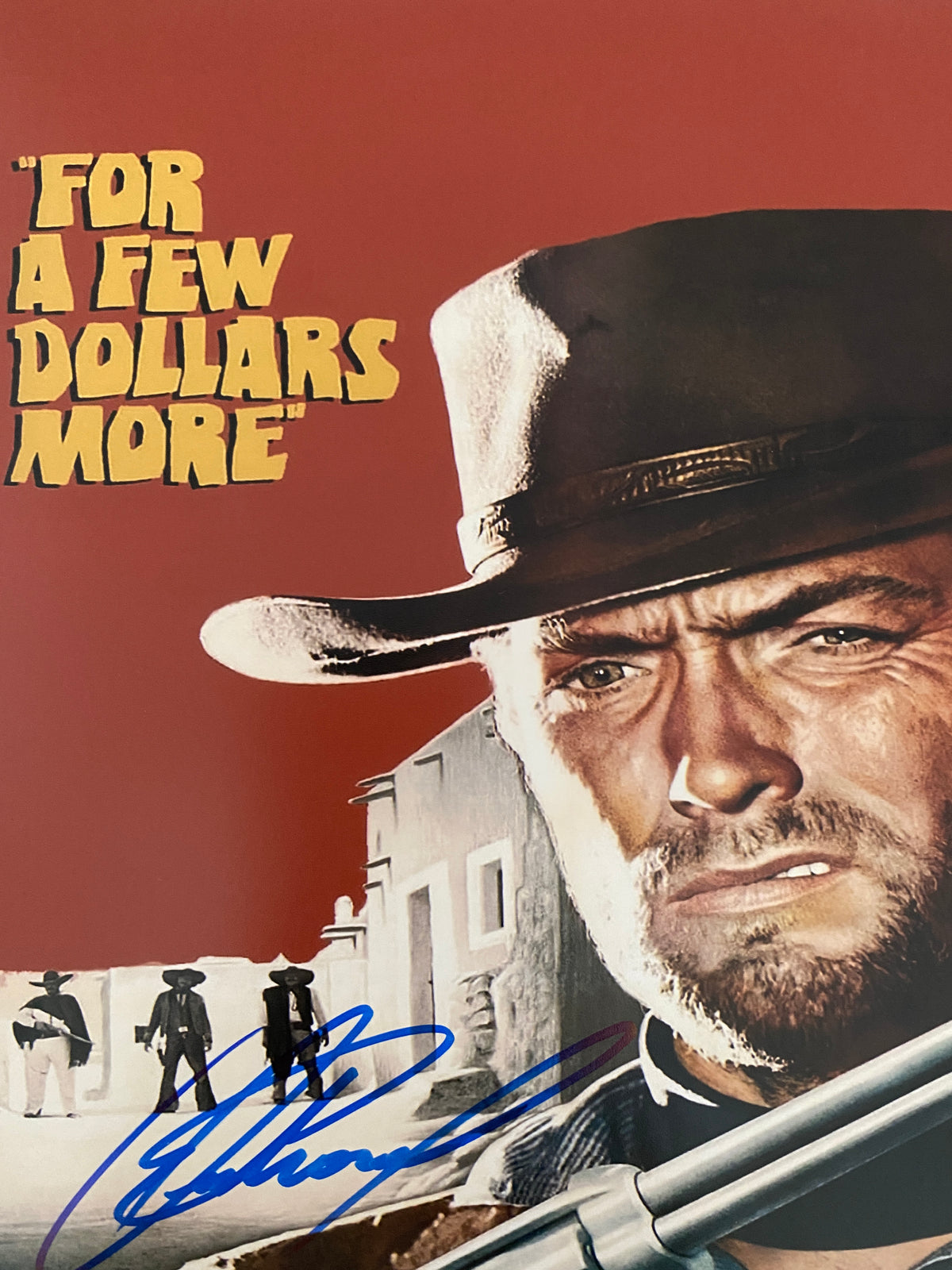 For a Few Dollars More Clint Eastwood signed movie photo