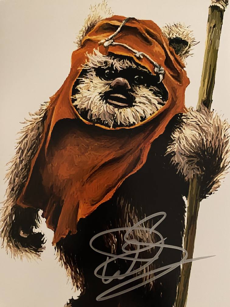 Star Wars Warwick Davis signed photo