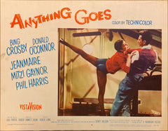 Bing Crosby, Donald O'Connor, Zizi Jeanmaire, and Mitzi Gaynor "Anything Goes" original lobby card