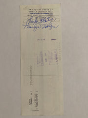 Linda Blair Star Wares consignment signed check
