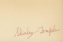 Shirley Temple authentic signature clip. GFA Authenticated