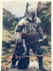 Star Wars The Mandalorian Temuera Morrison signed photo