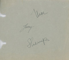 Three Stooges original signatures