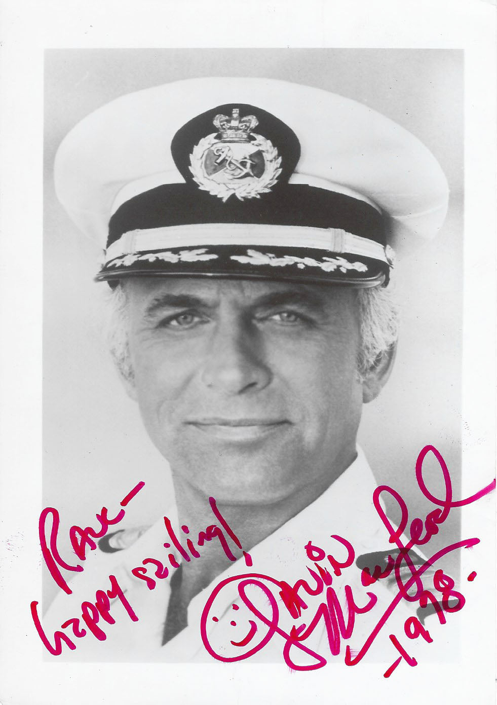 The Love Boat Gavin MacLeod signed photo