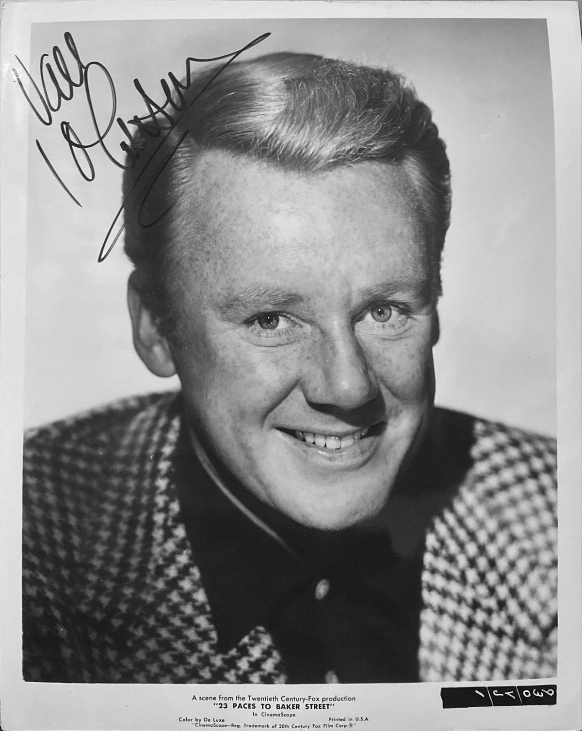 Van Johnson signed photo
