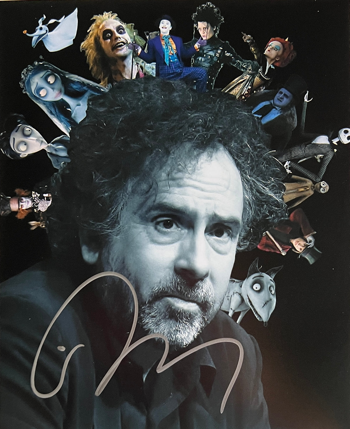 Beetlejuice Tim Burton signed photo