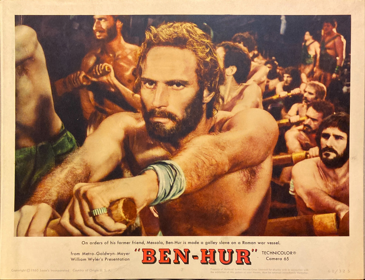 Charlton Heston "Ben Hurr" original Lobby Card