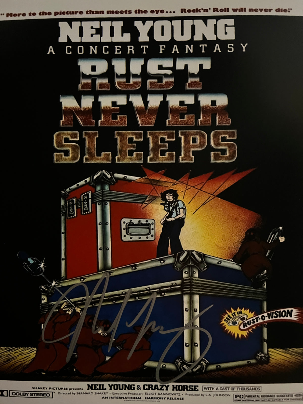 Neil Young signed photo